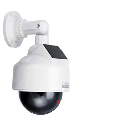 CCTV Camera Solar Power Video Surveillance Outdoor Fashing Red LED Simulation Battery Security Dome Cam