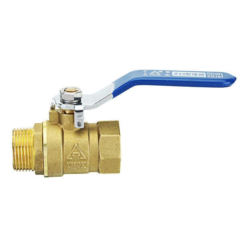 3/8" 1/2" 3/4" Brass Ball Valves Two Piece Inline Lever Handle BSP Male x Female Thread