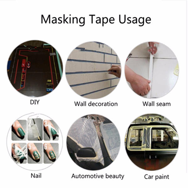 30M Blue Masking Tape High Temperature Resistant Adhesive Tapes 6 12 20 50mm