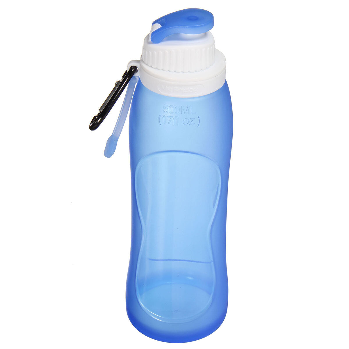 Foldable Water Bottle Silicone BPA Free Kettle Drinking Bottle Outdoor Travel Running Hiking Cycling