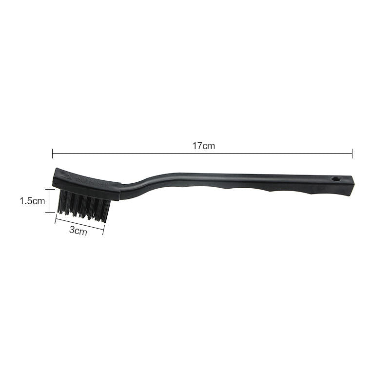 Black Non Slip Handle PCB Rework ESD Anti Static Dust Cleaning Brush 17cm for Mobile Phone Tablet PC