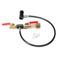 24 Inch CGA320 Soda Club High Pressure Hose Inflatable Air Valve CO2 Fill Station Tank