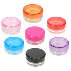 Portable Cosmetic Empty Jar Pot Mini Round shaped Eyeshadow Makeup Face Cream Container