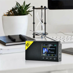 2.4" Portable DAB/DAB+Digital Radio FM Receiver Speaker Bluetooth 5.0 Alarm Clock