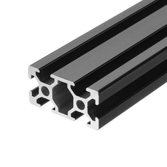 1000mm Length Black Anodized Dual T-Slot Aluminum Profiles Extrusion Frame for CNC