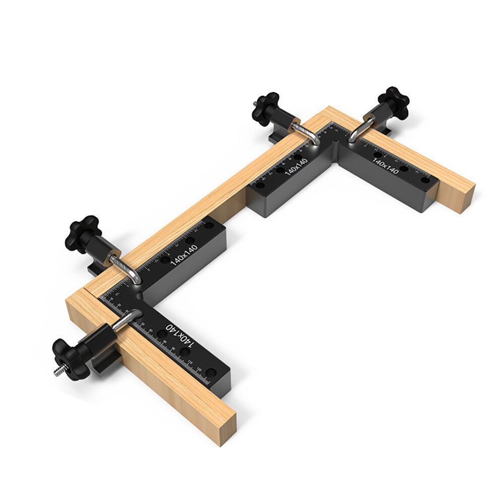 2-Pack 140mm Woodworking Clamps and Right Angle Rulers, Dual Scale, Durable