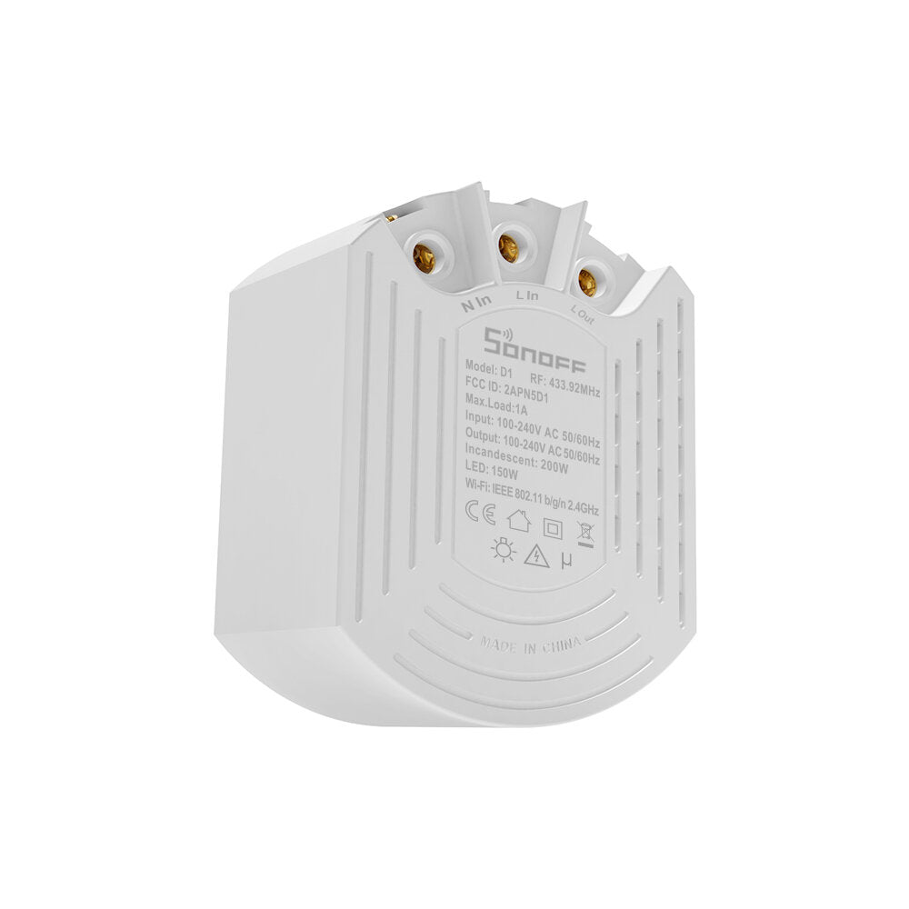 Smart Dimmer Switch DIY Smart Home Mini Switch Module Adjust Light Brightness APP/Voice/RM433 RF Remote Control Work with Alexa Google Home
