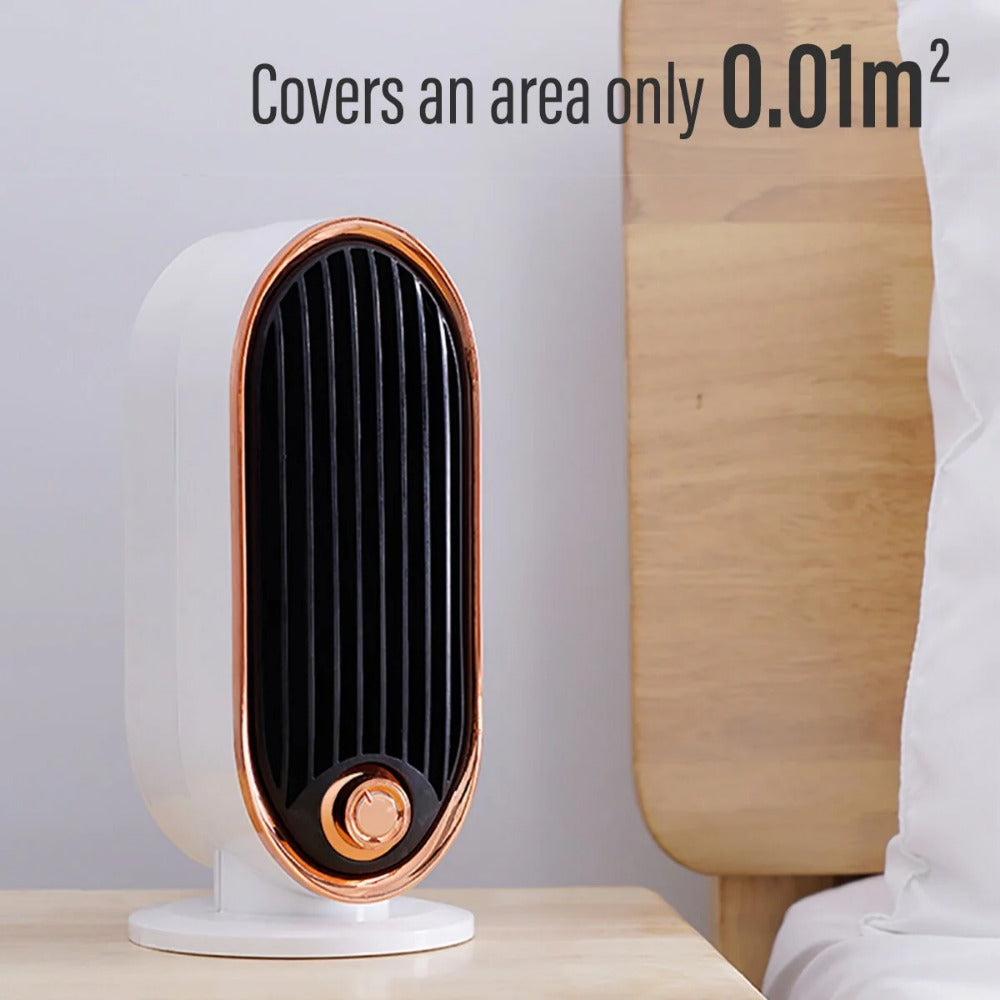 700W Portable Electric Heater Fan - Fast 3S Heating, Low Noise for Home/Office