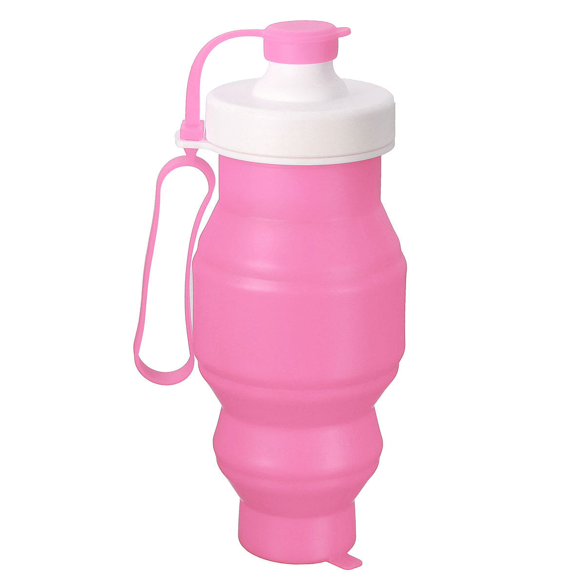 530ML Foldable Water Bottle Silicone Kettle Portable Drinking Bottle Outdoor Travel Running Hiking Cycling