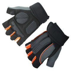 1 Pair Anti-slip Half Fingers Gloves Outdoor Fitness Sports Exercise Training Gym Gloves