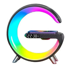 RGB Lamp Wireless Charger 15W, Phone Holder & Bluetooth Speaker