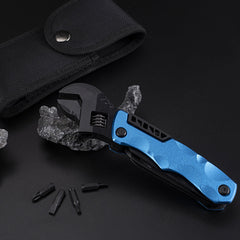 10 In 1 Multi-functional foldable wrench Outdoor Portable Multi-functional Tool Suitable For Outdoor Camping Home Emergency etc.