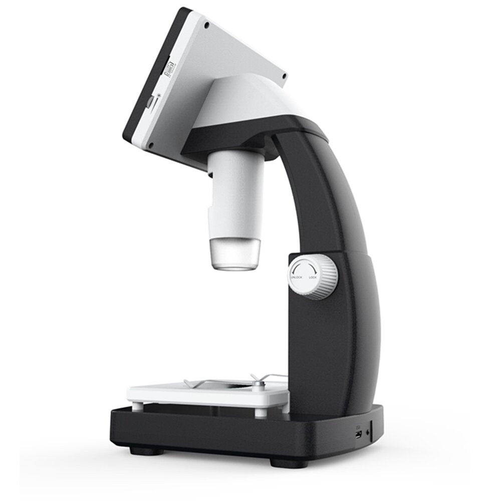 1000X 4.3 inches HD 1080P Portable Desktop LCD Digital Microscope Support 10 Languages 8 Adjustable High Brightness LED