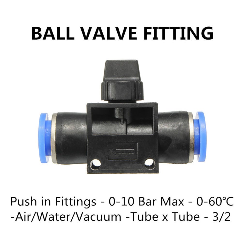 Pneumatic Connector Pneumatic Push In Fittings for Air/Water Hose and Tube All Sizes Available