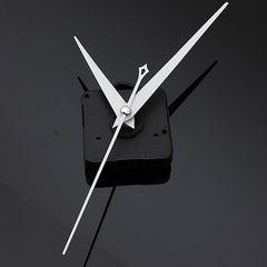 3Pcs DIY White Triangle Hands Quartz Black Wall Clock Movement Mechanism