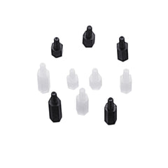 100Pcs M2.5 Nylon Hex Screw Black&White Female to Male PCB Standoff Column Set