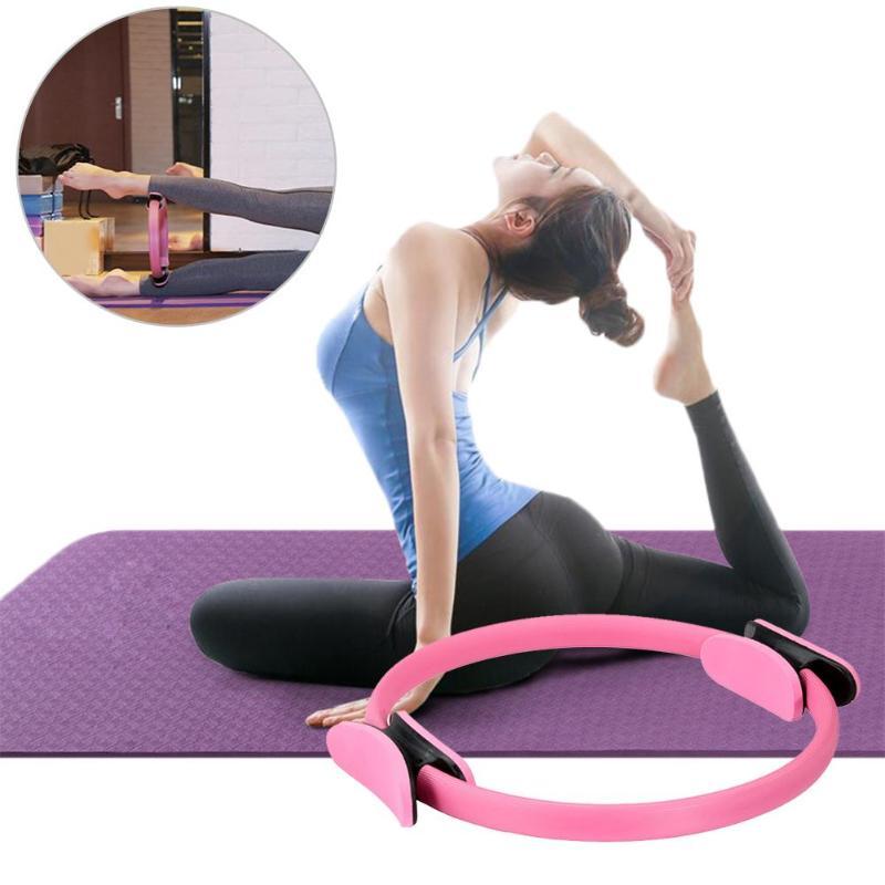 Dual Grip Yoga Pilates Ring Legs Arms Waist Slimming Body Building Magic Circle Fitness Exercise Yoga Tools