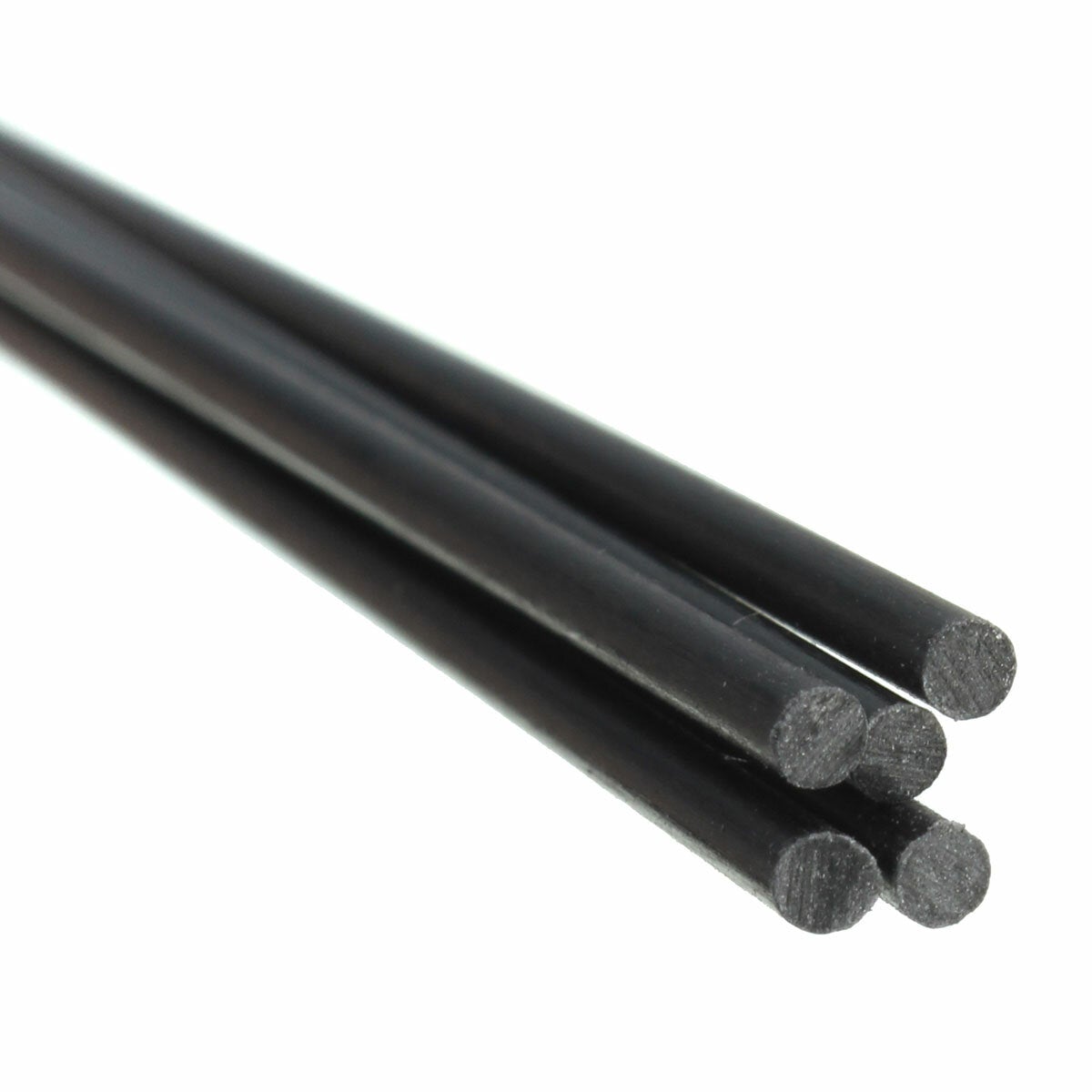 5pcs 2mm Diameter x 500mm Carbon Fiber Rods Tube For RC Airplane Matte Pole