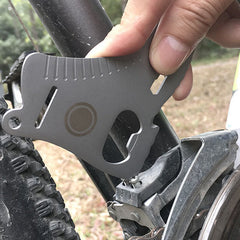 7 in 1 Multi EDC Repair Tool Outdoor Mountain Bike Survival Card Multi-function Card Tool