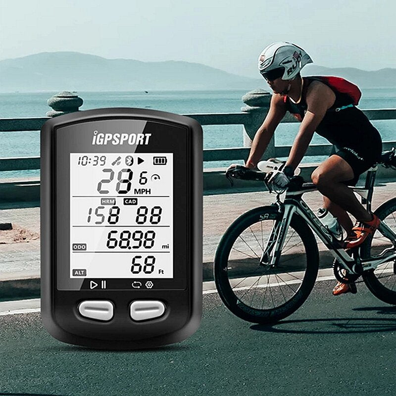 Bike Cycling Computer With ANT Bluetooth Heart Rate Monitor And Speed Cadence Sensor Connection Waterproof