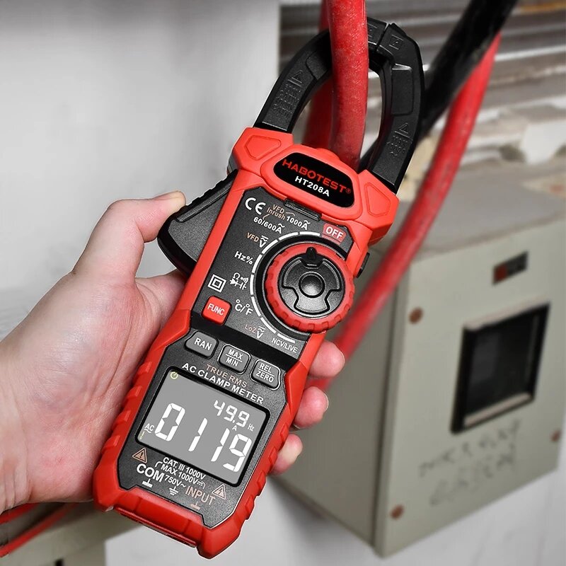 1000V 1000A Digital Multimeter Profesional Amperometric Clamp Meter AC DC True RMS Capacitance Electrician Repair Tools