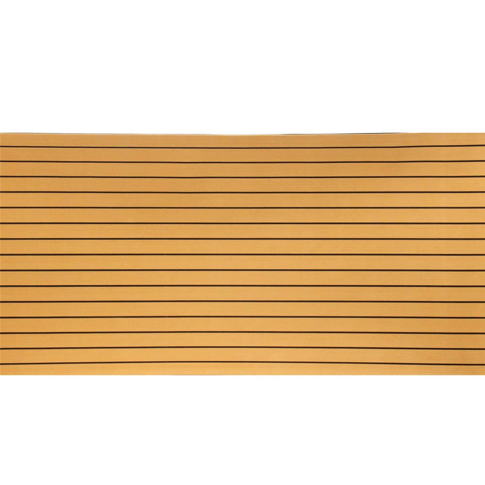 900mmx2400mmx5.5mm Gold and Black EVA Foam Faux Teak Sheet Boat Yacht Synthetic Teak Decking