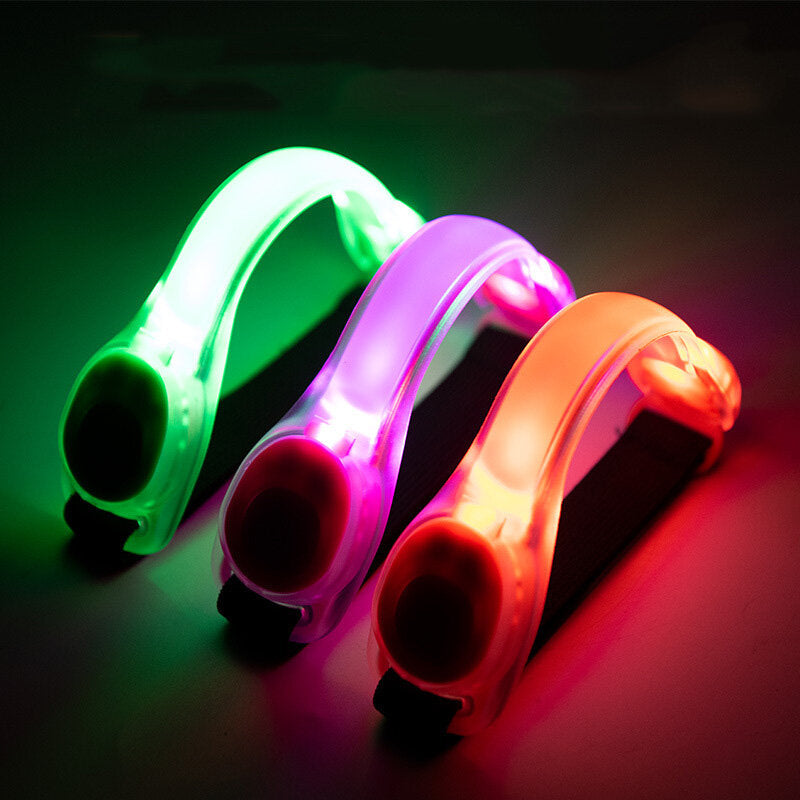 1 pc Running Arm Leg LED Light 3 Modes Adjustable Reflective Cycling Bike Sports Bracelet