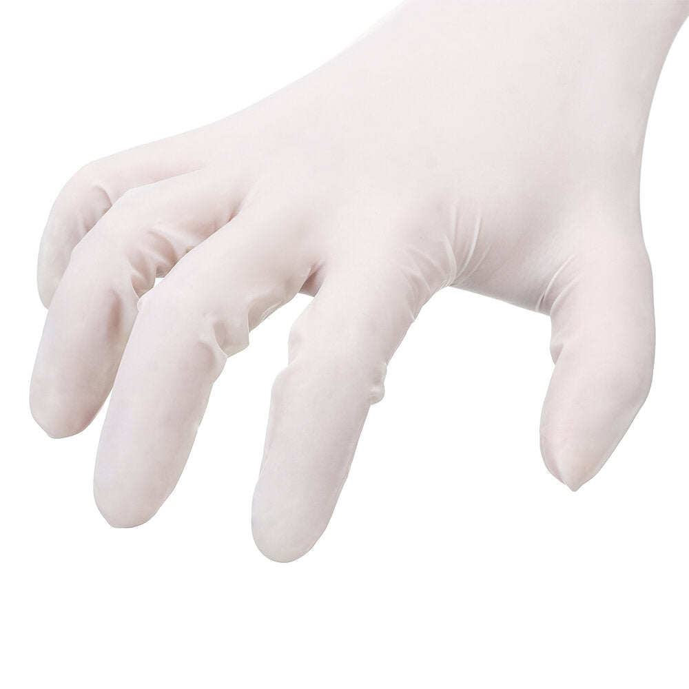 100PCS Disposable Natural Latex Gloves S/M/L Daily Glove