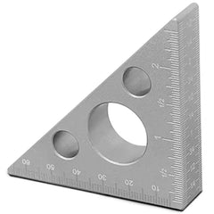 Woodworking Triangle Angle Ruler Aluminum Alloy 90 45 Degree Accuracy For Woodworkers Precision Measurement Tool