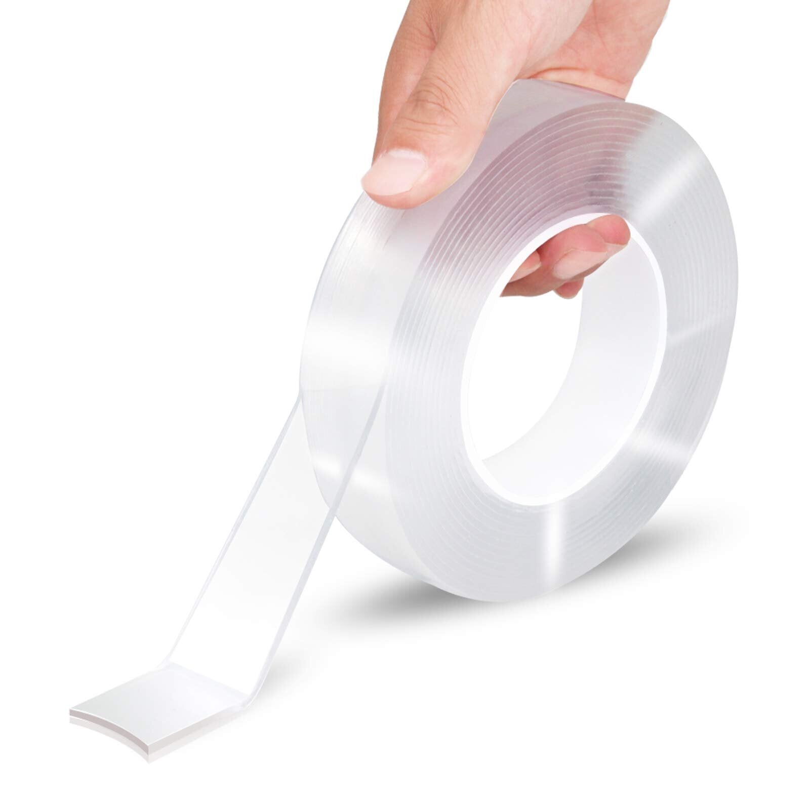 1M/2M/5M 1*30mm Nano Tape Double-sided Tape Transparent No Trail Reusable Waterproof Tape Can Clean Household Gekkotape