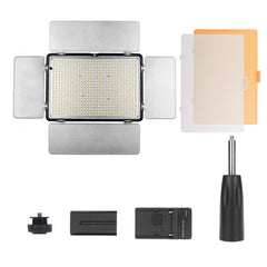 LED Video Light Photography Fill Light Adjustable Color Temperature+NP-F550 Battery+Charger+Remote Control