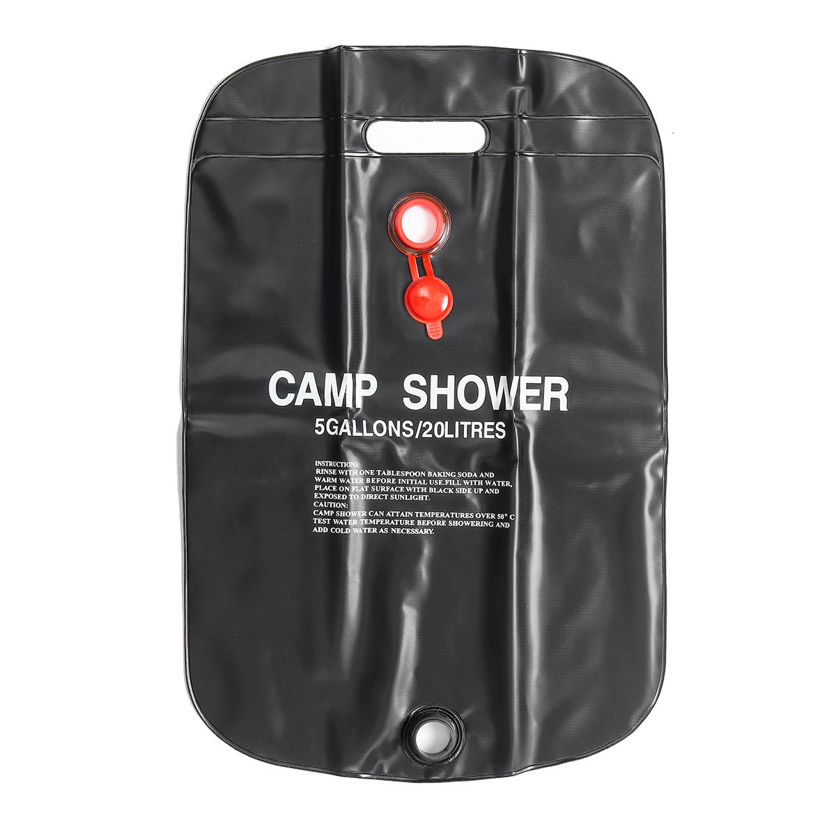 1/2 Pcs/set Portable Solar Camping Shower Bag 20L Travel Shower Bath Bag Water Bag BBQ Hiking Water Storage Solar Heat Water