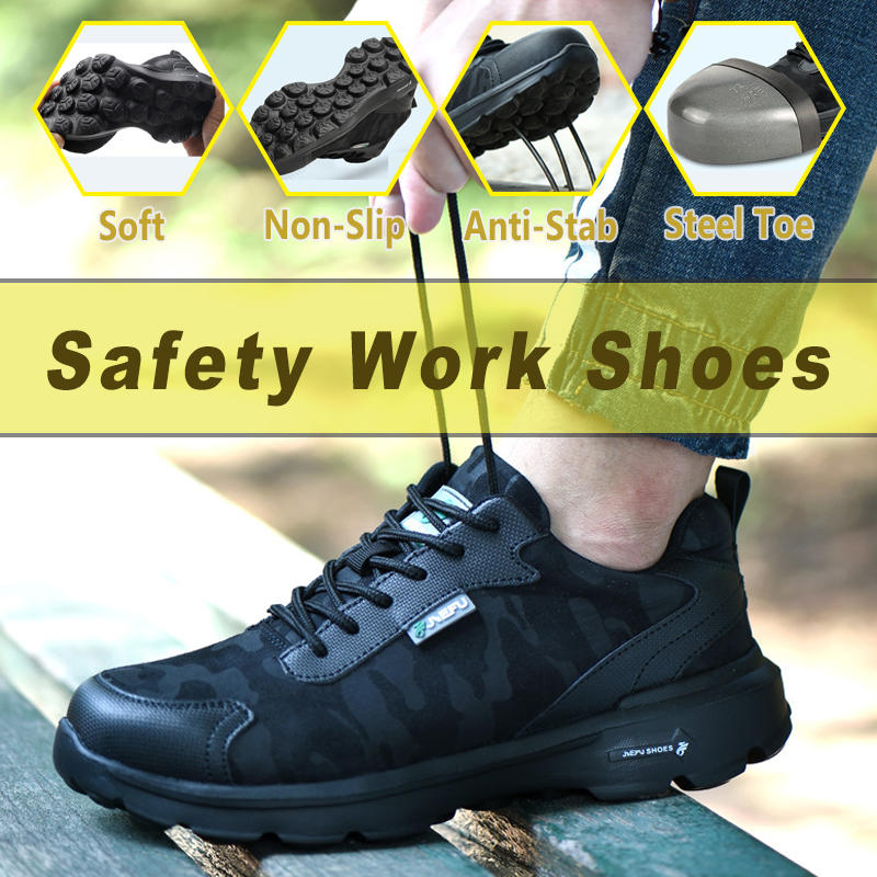 Safety Shoes Work Shoes Steel Toe Men's Sports Shoes Breathable Running Shoes