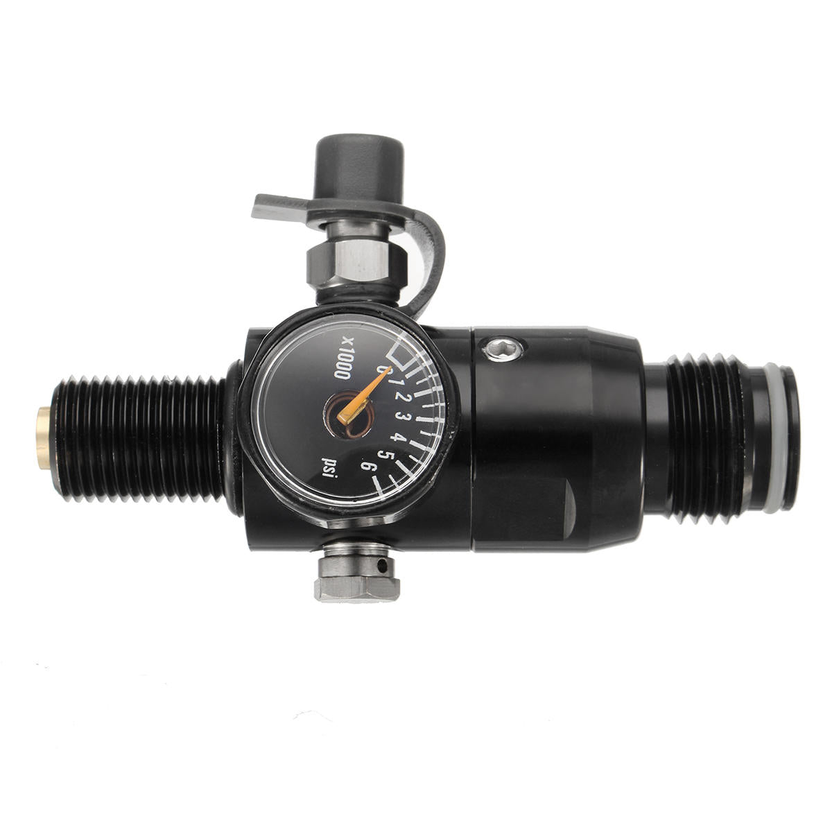 5/8"-18UNF Thread Paint Valve Ball Regulator Input 4500psi HPA Air Tank Output 1800psi Ball Valve