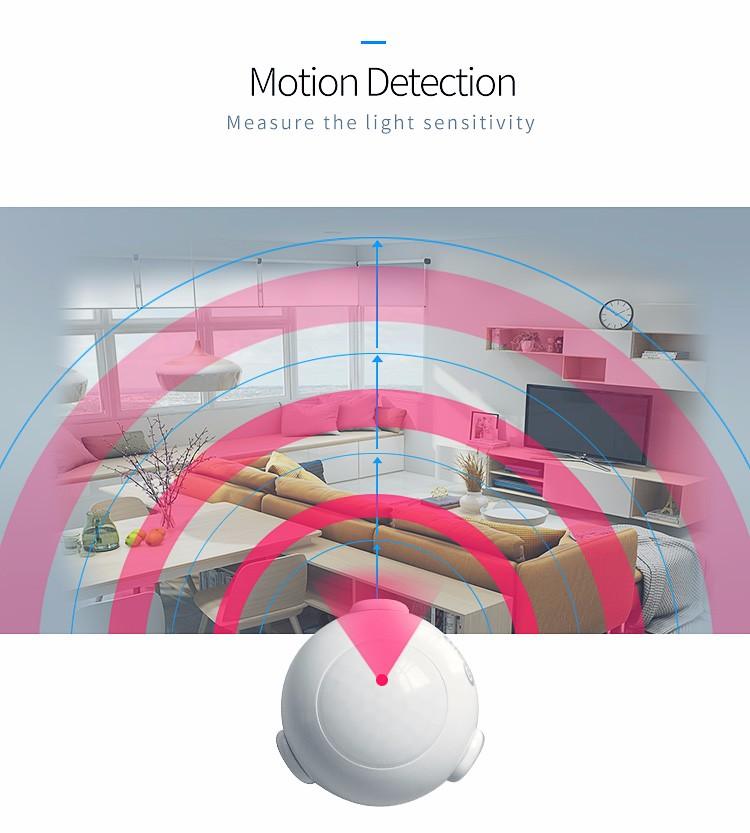 Z-wave PIR Motion Sensor Home Automation For Home Security