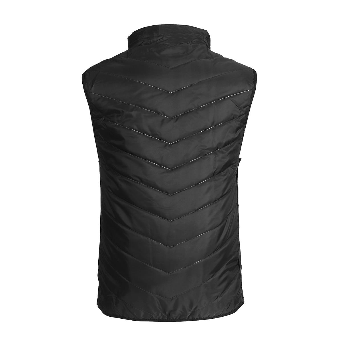 Electric Vest Heated Cloth Jacket USB Warm Up Heating Pad Winter Warmer Men