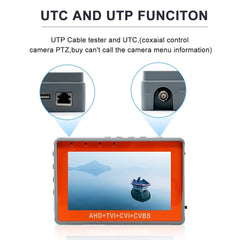 1080P 5MP 4.3Inch HD AHD Camera Tester CCTV Tester Monitor AHD Analog Camera Testing UTP Cable Test TVI CVI