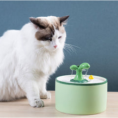 1/1.5L Electric Ceramic Cat Drinking Water Fountain For Cats Dogs Drinking Bowl Autoxic Cat Water Fountain Dispenser Pet Bowl