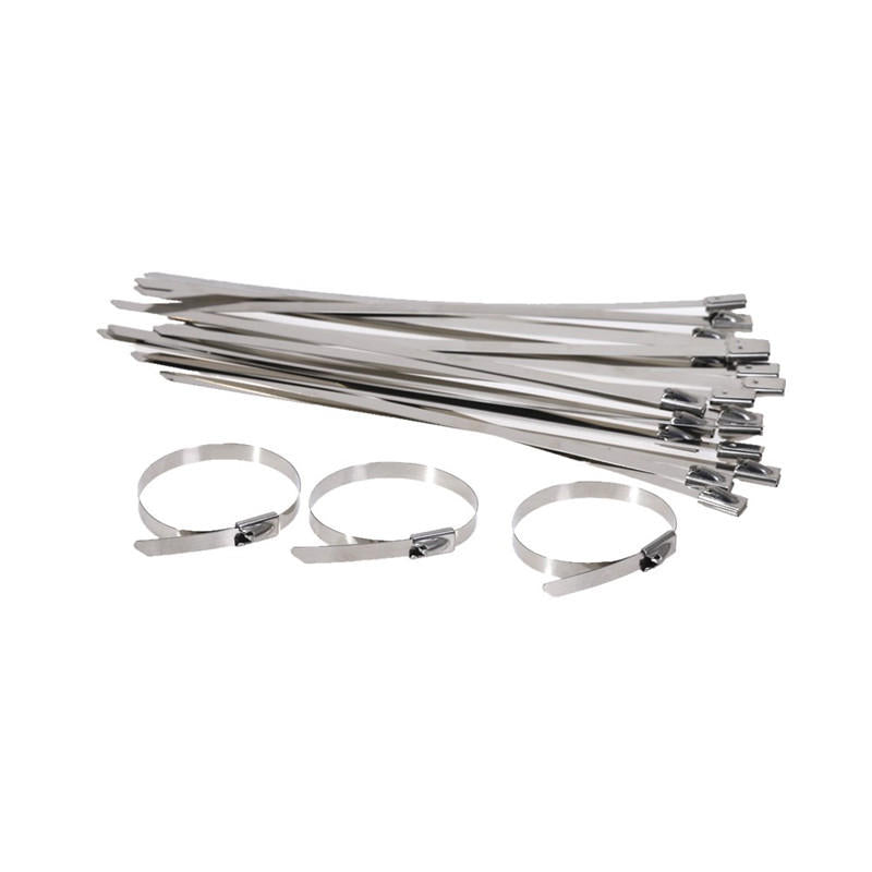 100Pcs 200-400mm Stainless Steel Zip Tie Cable Organizer Ties