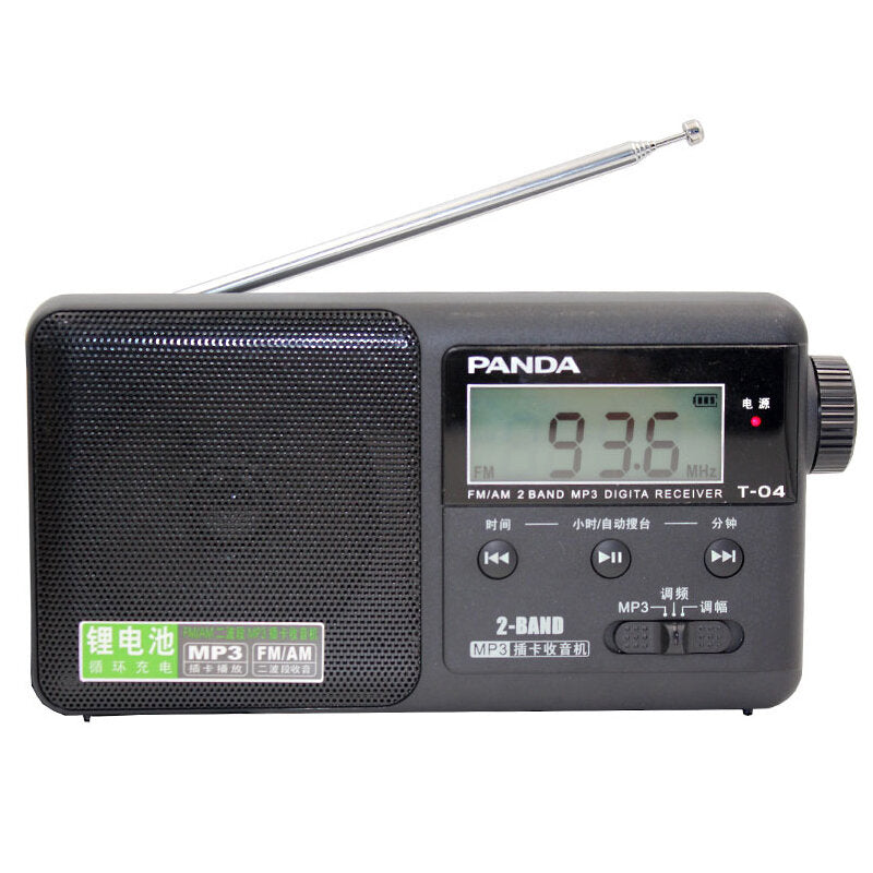 FM AM Two Band Radio Semiconductor Portable Support TF Card MP3 Player