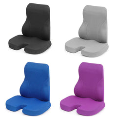 Sit And Lean Memory Foam Lumbar Back Support Pillow Seat Cushion Support Back Pillow Backrest for Office Chair Car Seat