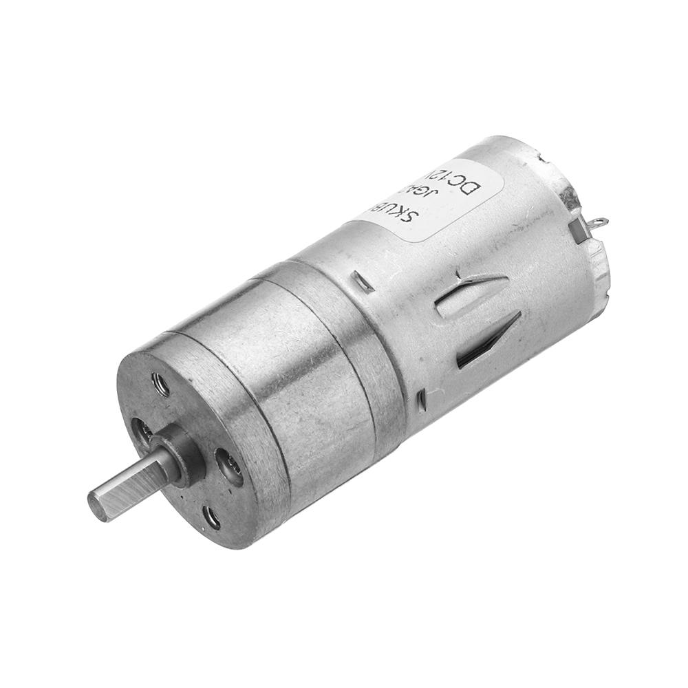 DC 6/12V 130rpm Gear Reduction Motor with Mounting Bracket and Wheel