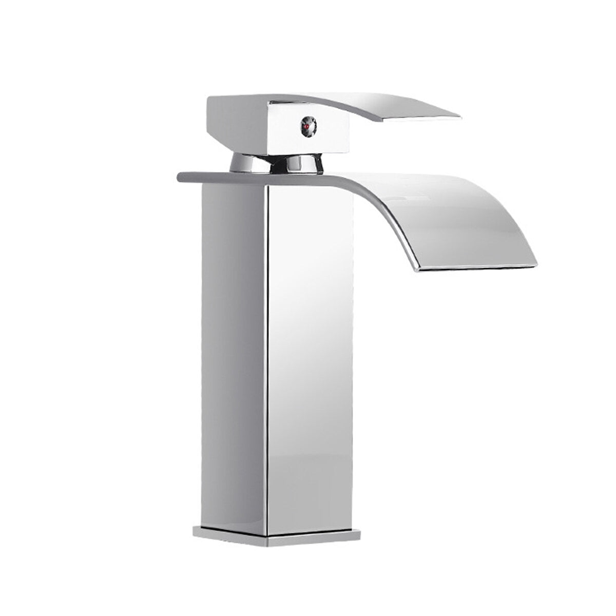 Bathroom Kitchen Waterfall Faucet Single Handle Sink Stainless Steel Mixer Tap