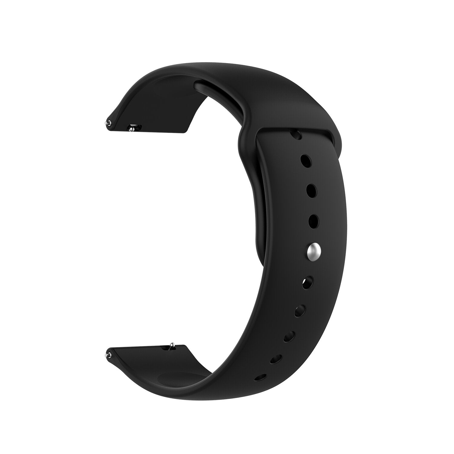 22mm Solid Color SLR Buckle Silicone Replacement Strap Smart Watch Band For Samsung Galaxy Watch 46MM