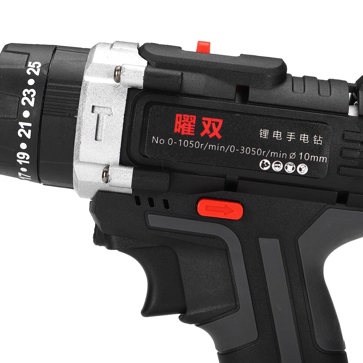 100-240V Cordless drill Double Speed Adjustment LED lighting Large Capacity Battery 50Nm 25+3 Torque Adjustment