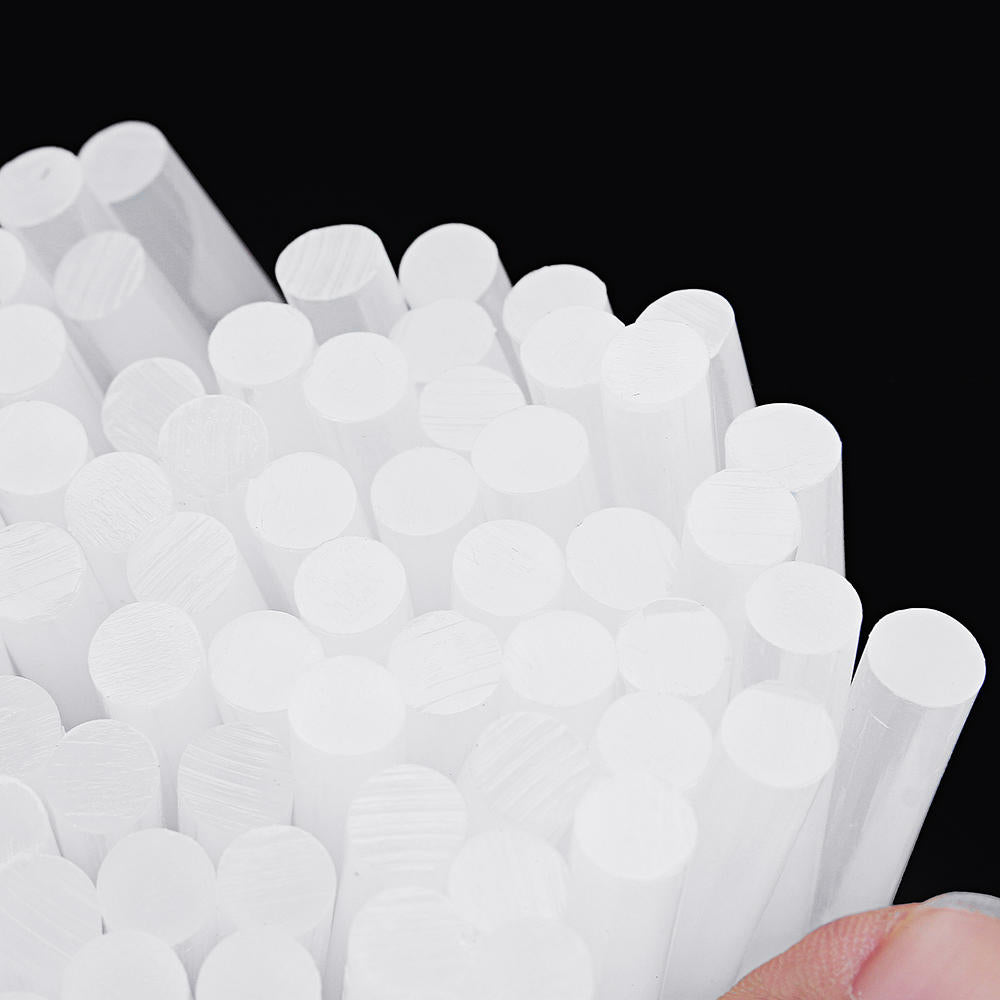 100Pcs 7mm x 100mm White Transparent Hot Melt Gule Sticks DIY Craft Modeling Repair Adhesive