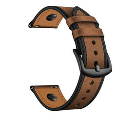 22mm Genuine Leather Replacement Strap Smart Watch Band For 46mm Smart Watch