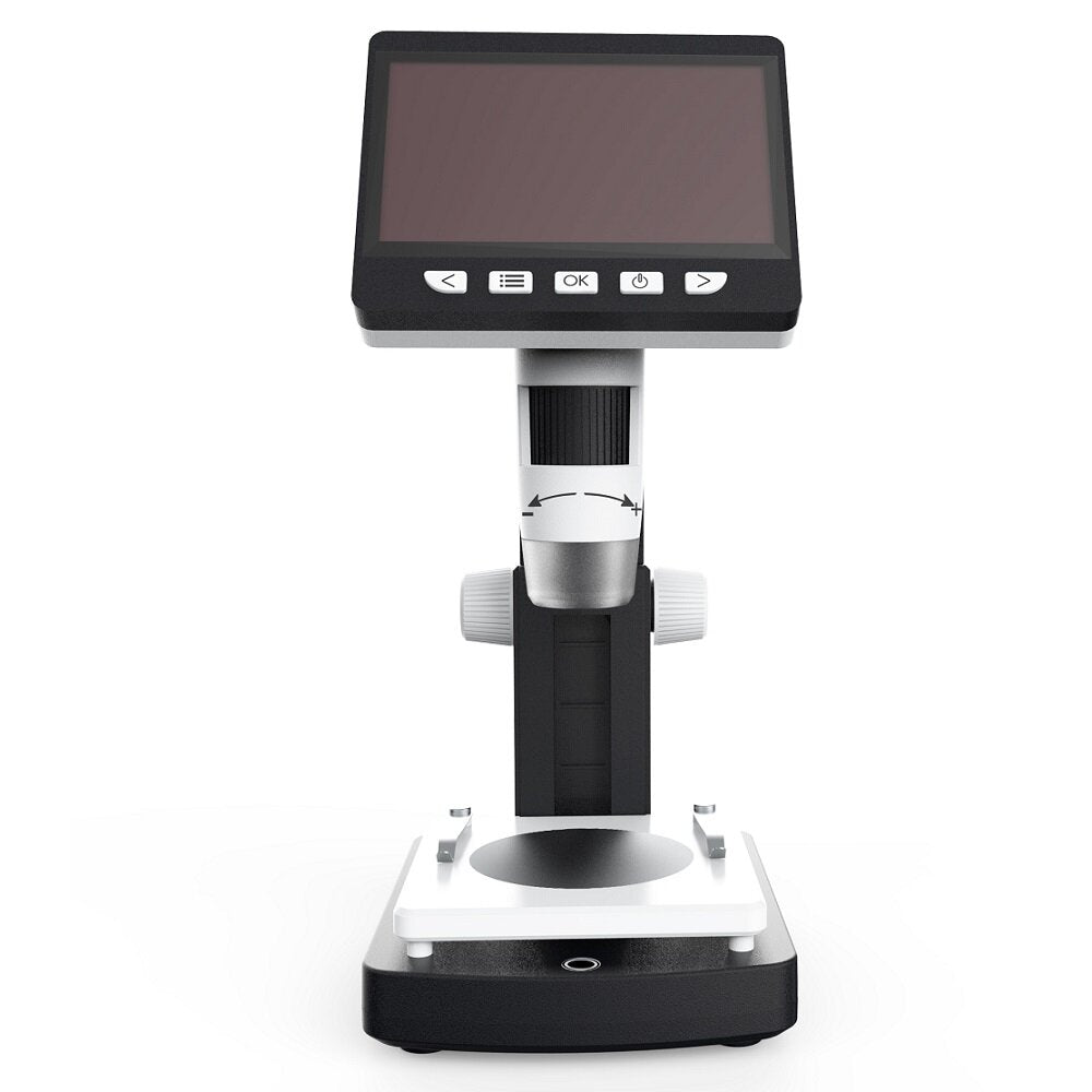 1000X 4.3 inches HD 1080P Portable Desktop LCD Digital Microscope Support 10 Languages 8 Adjustable High Brightness LED