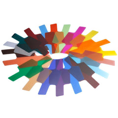 Universal Color Gels Filter Card Paper for Photography Speedlite Flash LED Video Light 20 in 1
