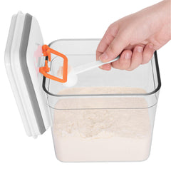 1000ml/1700ml/2300ml Clear Kitchen Storage Box Food Dispenser Grain Rice Candy Milk Powder Container